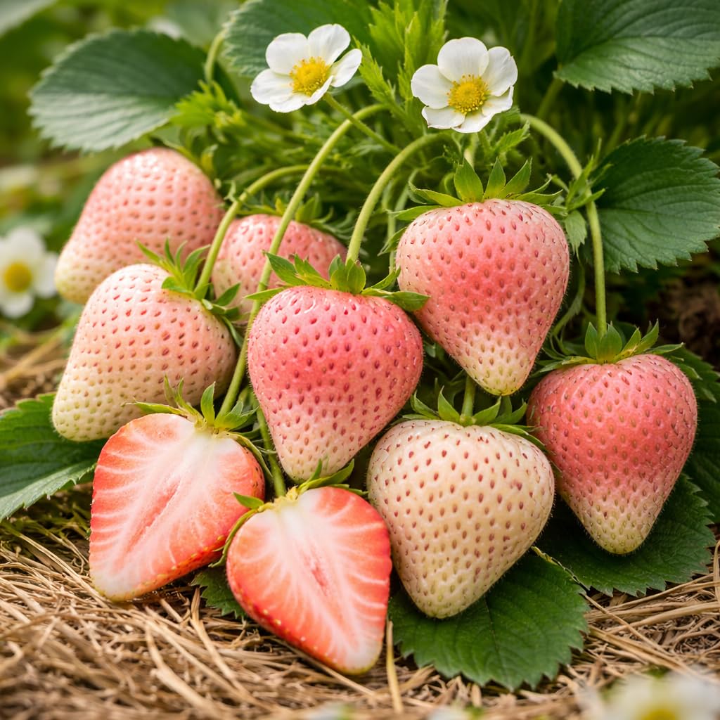 Amazon.com : Flamingo Strawberry Bare Root Plants – Pink Blush